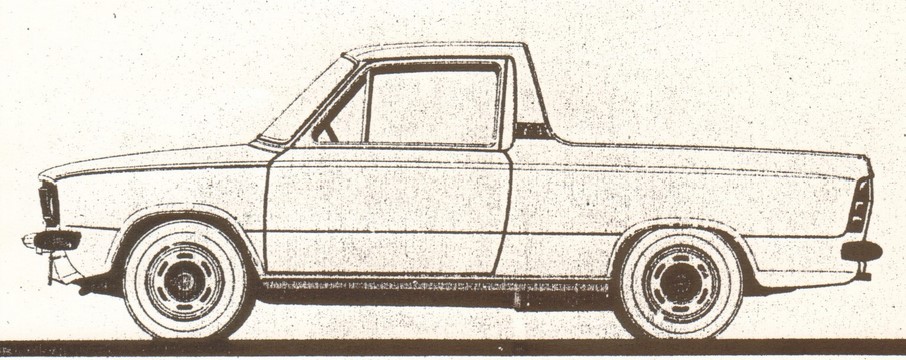 Daf 66 Pick-up (International Harvester) - zijkant