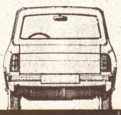 Daf 66 Pick-up (International Harvester) - achterkant